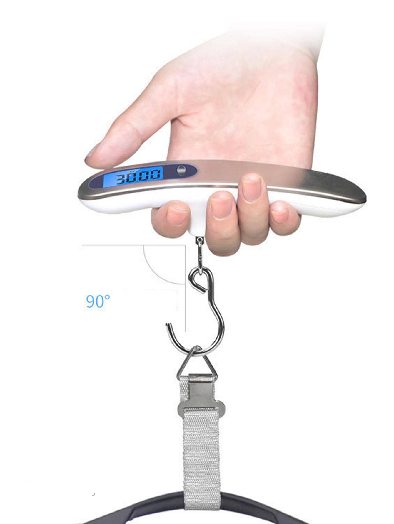 Travel Handheld Hanging Portable Suitcase Weight Measuring 304 Stainless Steel Digital Luggage - Image 4