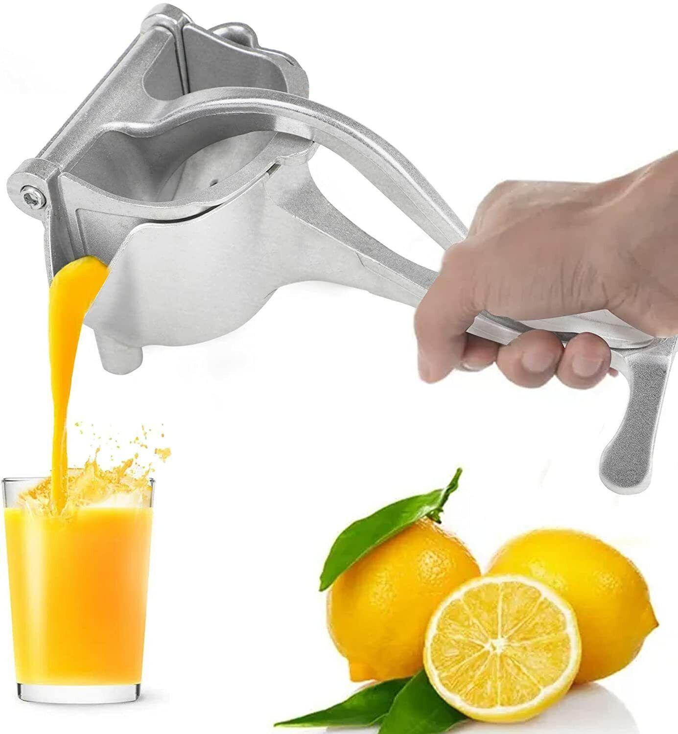 Big Size Fruit & Vegetable Tools Citrus Press Stainless Steel Manual Lemon Squeezer - Image 4